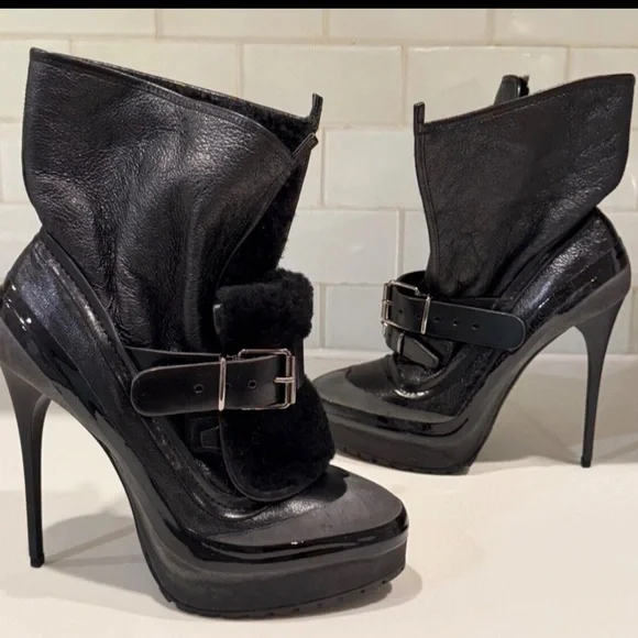 Burberry Prorsum Elegant Black High Heel Women's Shoe 38.5 - Picture 7 of 7